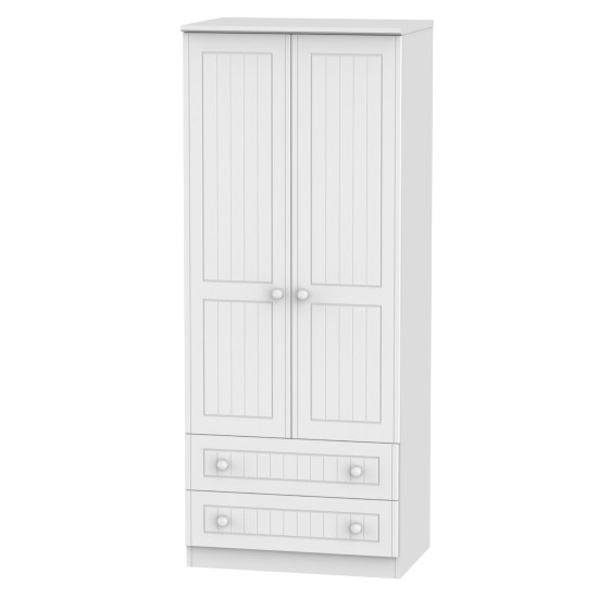 Cottage Tall 2 Drawer Wardrobe